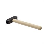 TOOTHED BUSH HAMMER - 4 LB 1 3/4" FACE WITH WOOD HANDLE