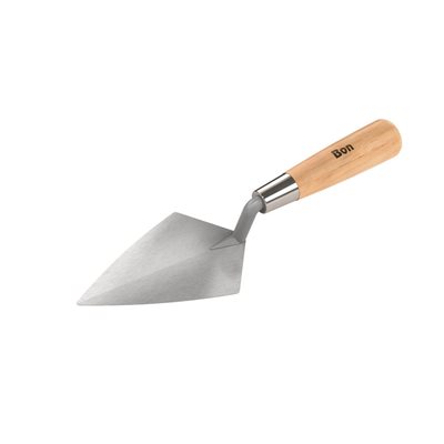 CARBON STEEL POINTING TROWEL - 7" WITH WOOD HANDLE