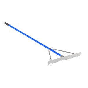 SHARP TOOTH LUTE RAKE - 30" WITH 6' HANDLE