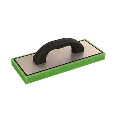 GREEN FOAM FLOAT - 5" x 12" x 1" - PLASTIC HANDLE