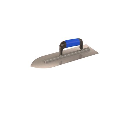 POINTED FRONT TROWEL - 14 1/4" x 4 11/16" WITH COMFORT GRIP HANDLE