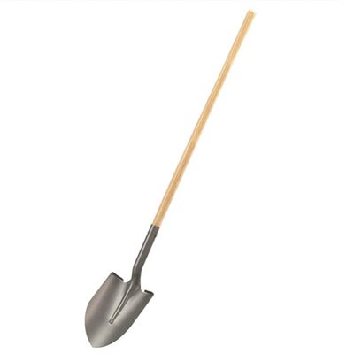 SHOVEL - ROUND POINT WITH 47" ST WOOD HANDLE