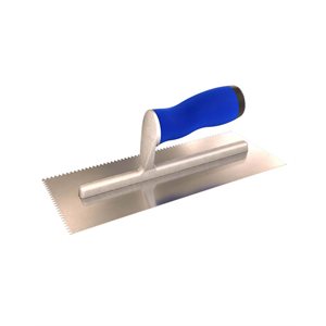 V NOTCHED TROWELS WITH COMFORT GRIP HANDLE