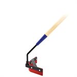 REVERSIBLE V-SHAPED ASPHALT SQUEEGEE - RED SILICONE BLADE