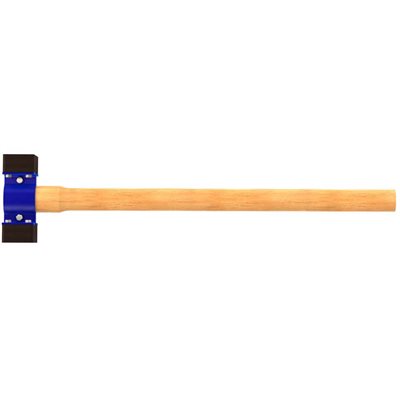 RUBBER SLEDGE WITH 35" WOOD HANDLE