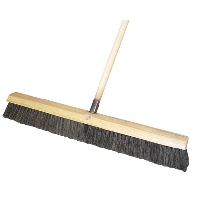 HORSEHAIR SWEEPER - 24" WITH 5' WOOD HANDLE