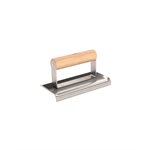 STEEL CONCRETE EDGER - 6" x 2 3/4" - WOOD HANDLE