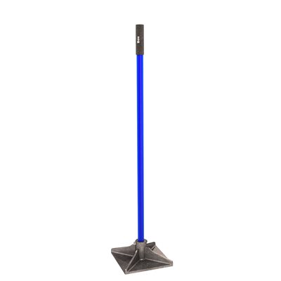 DIRT TAMPER - 10" X 10" WITH BOLTED STEEL HANDLE