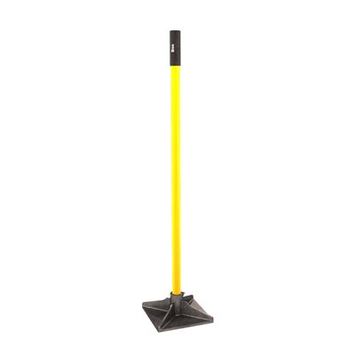 DIRT TAMPER - 10" X 10" WITH BOLTED FIBERGLASS HANDLE