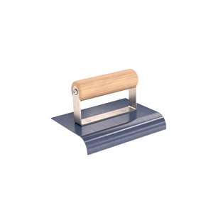 BLUE STEEL EDGER - 6" x 4" - 3/4" RADIUS 7/8" DEPTH WOOD HANDLE