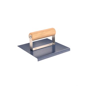 BLUE STEEL EDGER - 6" x 6" - 1/8" RADIUS 3/8" DEPTH WOOD HANDLE