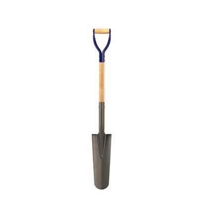 DRAIN SPADE - 14" X 5" WITH 33" 'D' WOOD HANDLE