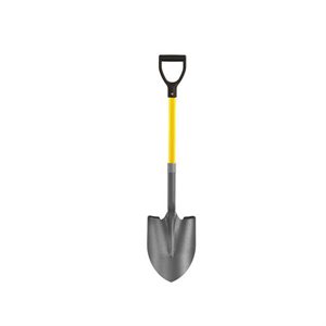 SHOVEL - ROUND POINT WITH 27" D FIBERGLASS HANDLE