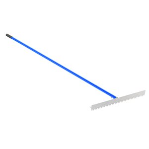 SHARP TOOTH T-CONNECTOR LUTE RAKE - 36" WITH 8' HANDLE