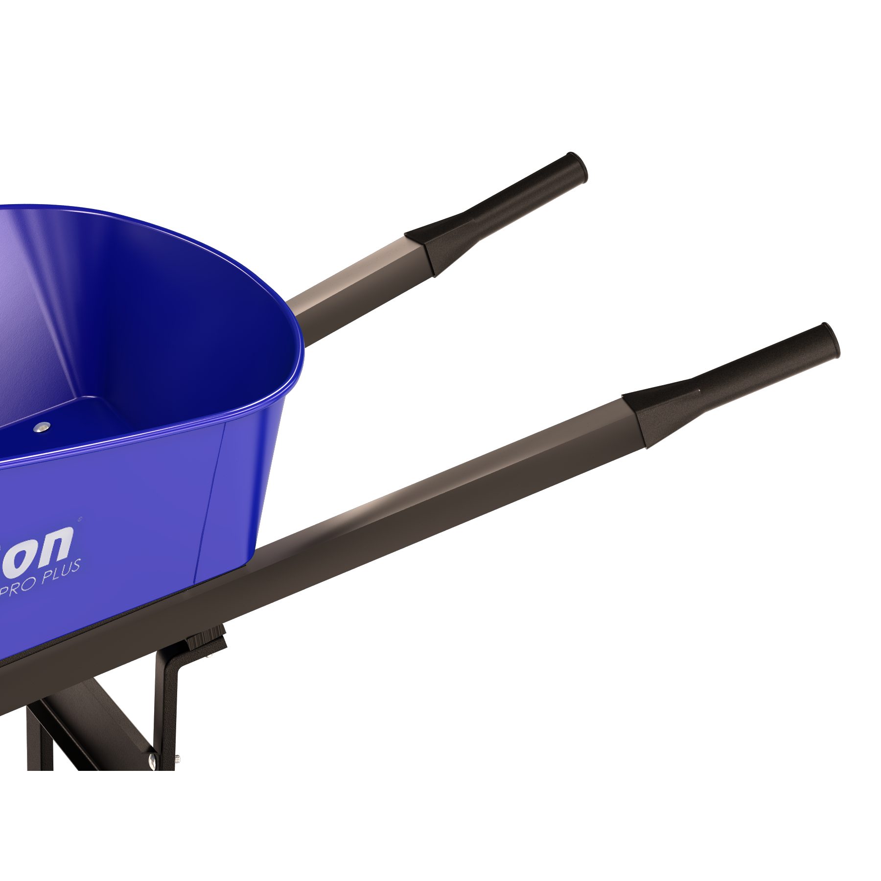 STEEL TRAY WHEEL BARROW - 6 CU FT TRAY - DOUBLE WIDE TIRE STEEL HANDLE