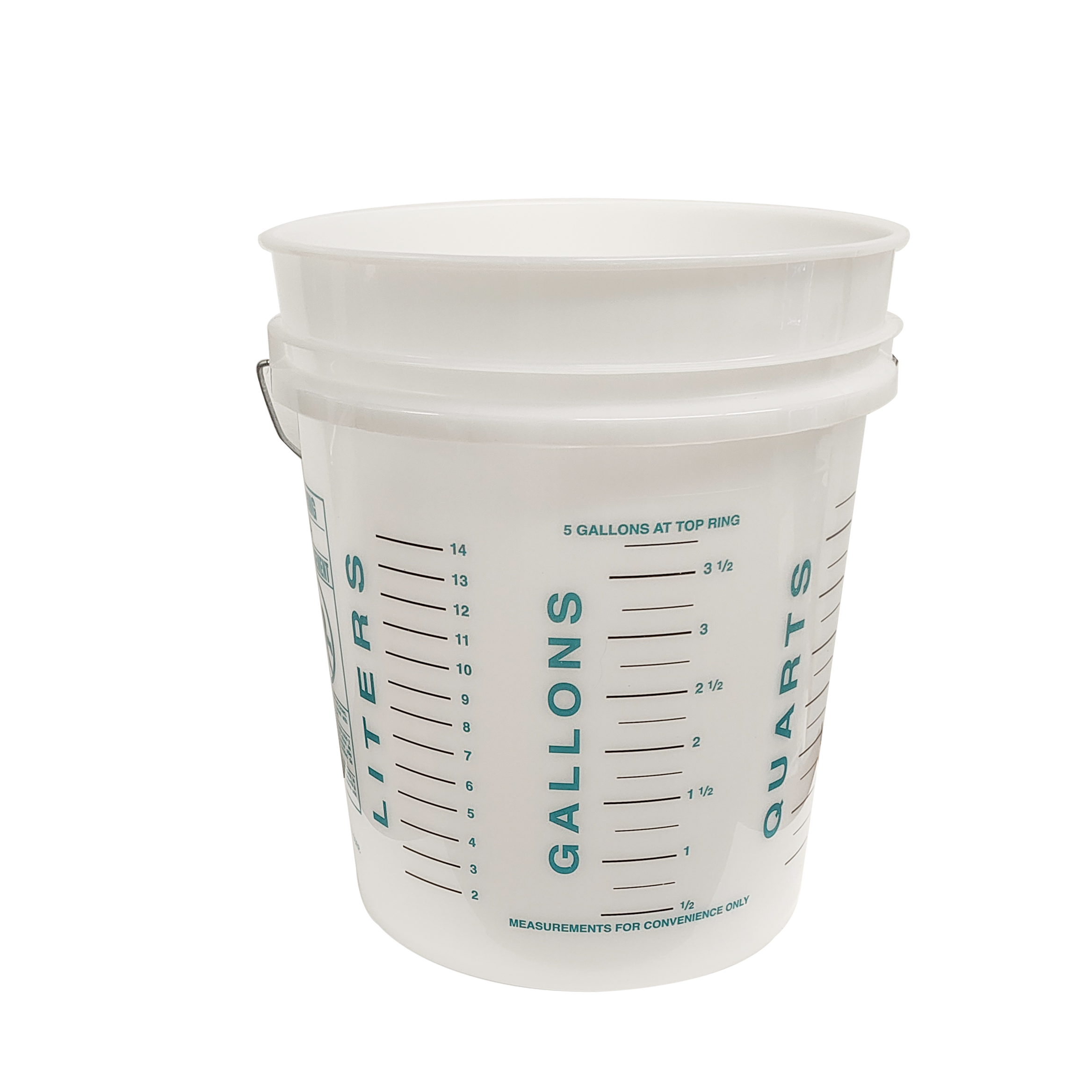 CLEAR MEASURING PAIL - 5 GALLON