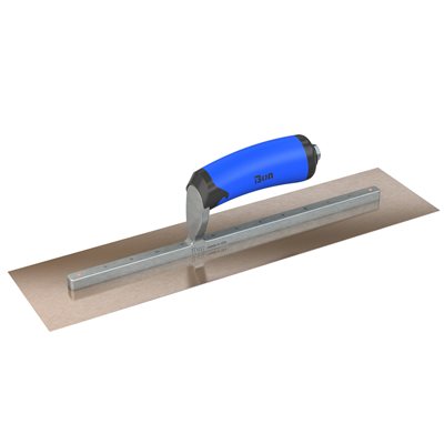 GOLDEN STAINLESS STEEL FINISHING TROWEL - SQUARE END - 14 X 4.5 - COMFORT WAVE HANDLE