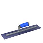 ULTRA FLEX BLUE STEEL FINISHING TROWEL - SQUARE END - 18 X 4 - COMFORT WAVE HANDLE