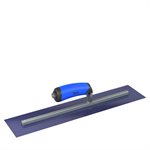 ULTRA FLEX BLUE STEEL FINISHING TROWEL - SQUARE END - 18 X 4 - COMFORT WAVE HANDLE
