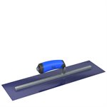ULTRA FLEX BLUE STEEL FINISHING TROWEL - SQUARE END - 18 X 5 - COMFORT WAVE HANDLE