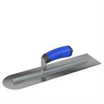 CARBON STEEL FINISHING TROWEL - SQUARE END/ROUND END - 18 X 4 - COMFORT WAVE HANDLE 