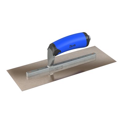 RAZOR STAINLESS STEEL FINISHING TROWEL - SQUARE END - 11.5 X 4.5 - COMFORT WAVE HANDLE
