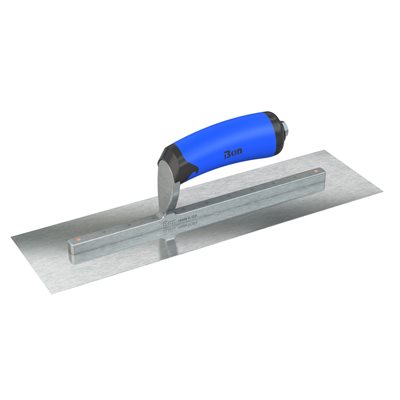 RAZOR STAINLESS STEEL FINISHING TROWEL - SQUARE END - 14 X 4.5 - COMFORT WAVE HANDLE