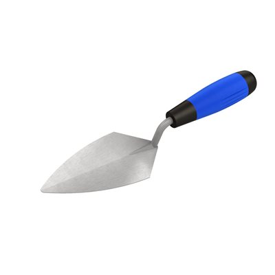 STAINLESS STEEL POINTING TROWEL - 5 1/2" WITH COMFORT GRIP HANDLE