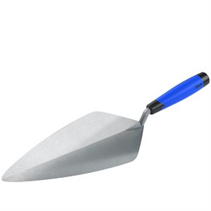 NARROW LONDON FORGED STEEL BRICK TROWEL - 13" WITH COMFORT HANDLE