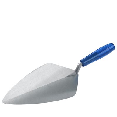 WIDE LONDON FORGED STEEL BRICK TROWEL - 11" WITH PLASTIC HANDLE