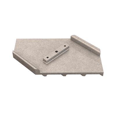 WHEELCHAIR RAMP GROOVER - WALKING TOOL LEFT WITH 2" GROOVE