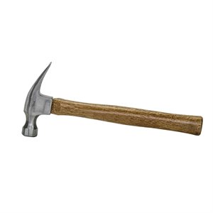 RIPPING HAMMER - SMOOTH FACE 16 OZ WITH WOOD HANDLE