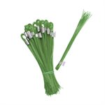 WIRE WHISKERS 6" LONG GREEN (500/PKG)